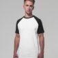 Raglan contrast Men's T-Shirt for Custom Printing