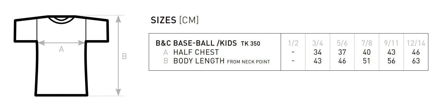 b and c baseball size guide