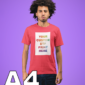 DTF A4 Print t shirt