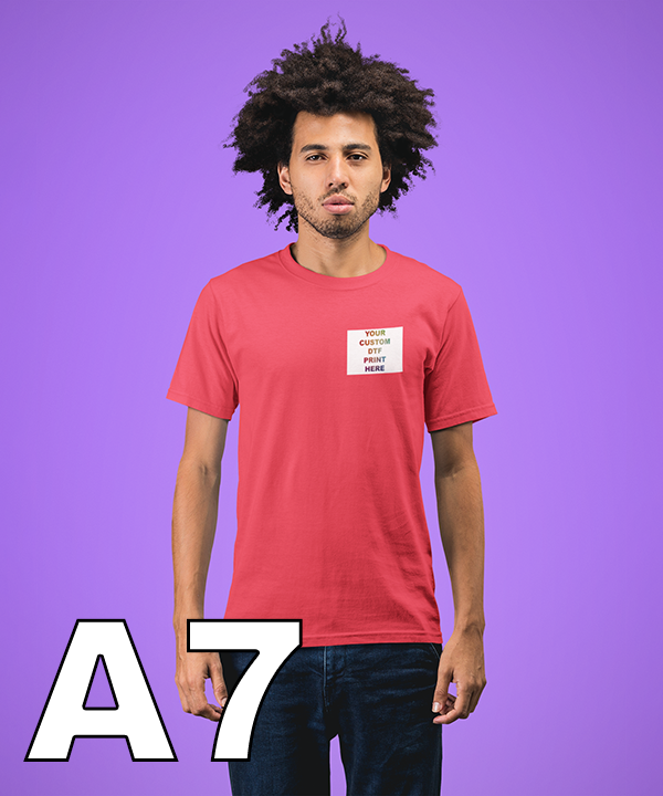 dtf A7 prints t-shirt
